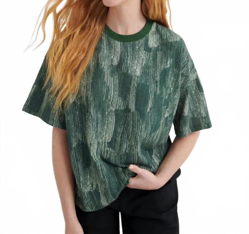 NEW KOWTOW brushstoke crew neck tee in green